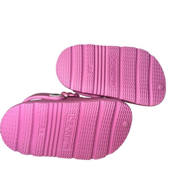 Bearpaw pink flower clogs size 4c - Picture 4 of 4